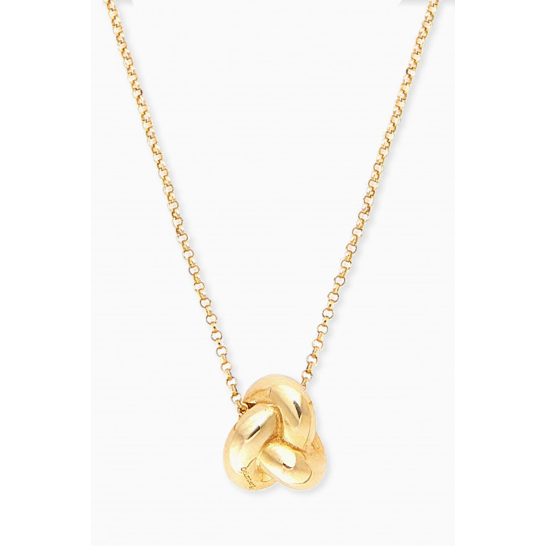 Otiumberg - Knot Necklace in Yellow Gold Vermeil