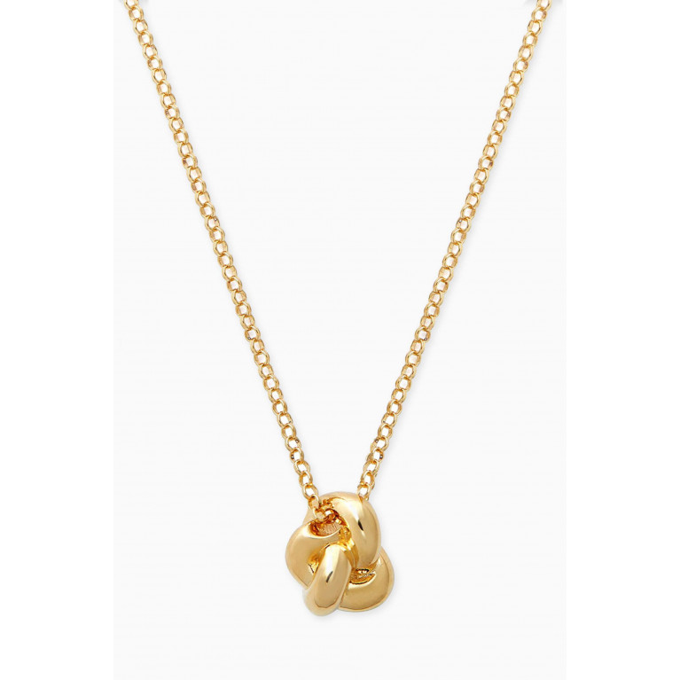 Otiumberg - Long Knot Necklace in Yellow Gold Vermeil