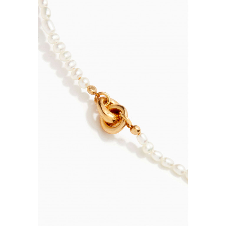 Otiumberg - Pearl Link Up Chain in Yellow Gold Vermeil