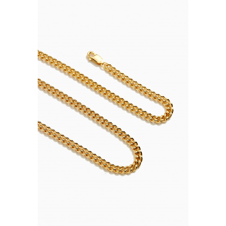 Otiumberg - Chunky Oval Link Chain in Yellow Gold Vermeil