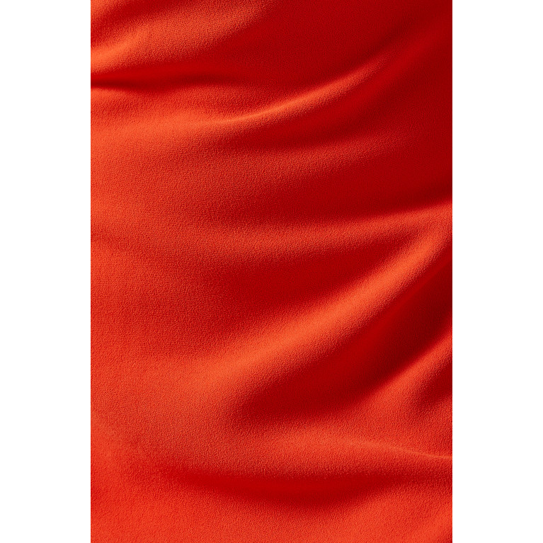 Solace London - Layla Maxi Dress in Crepe Orange