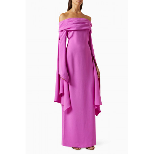 Solace London - Arden Maxi Dress in Crepe Pink