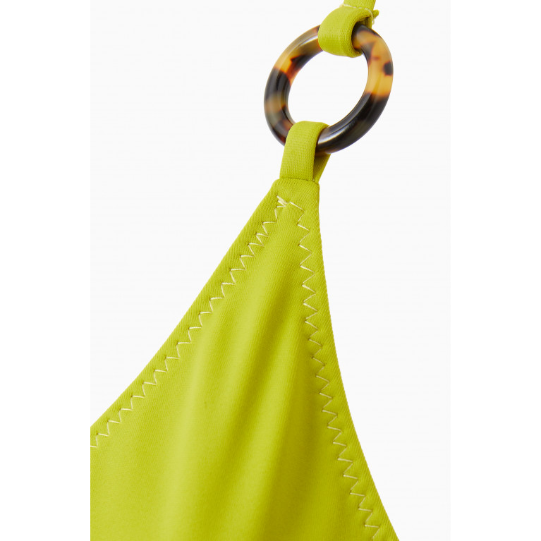 Palm Swimwear - Isadore Bikini Top in ECONYL® Green