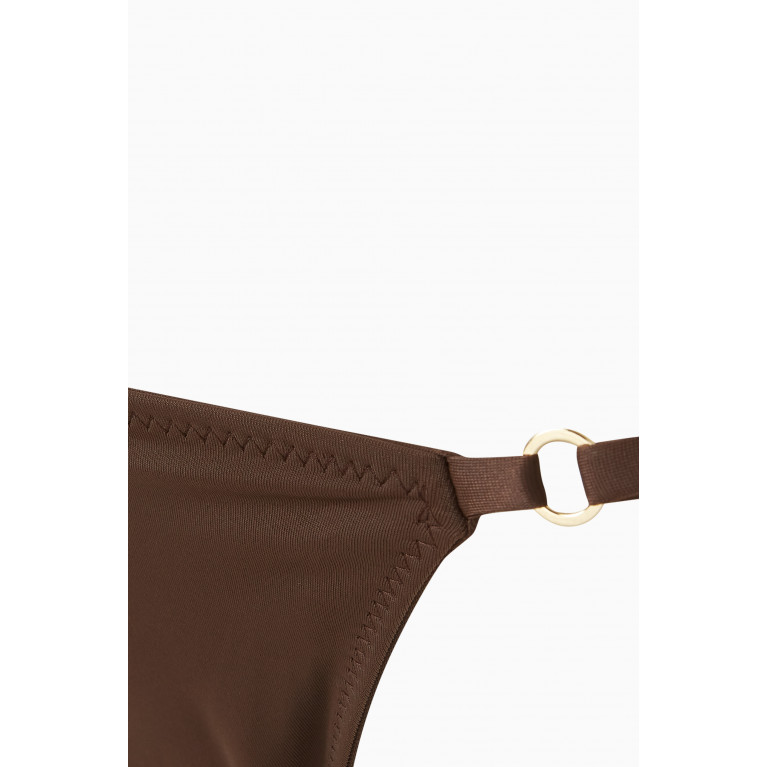 Palm Swimwear - Talise Bikini Bottoms in ECONYL® Brown