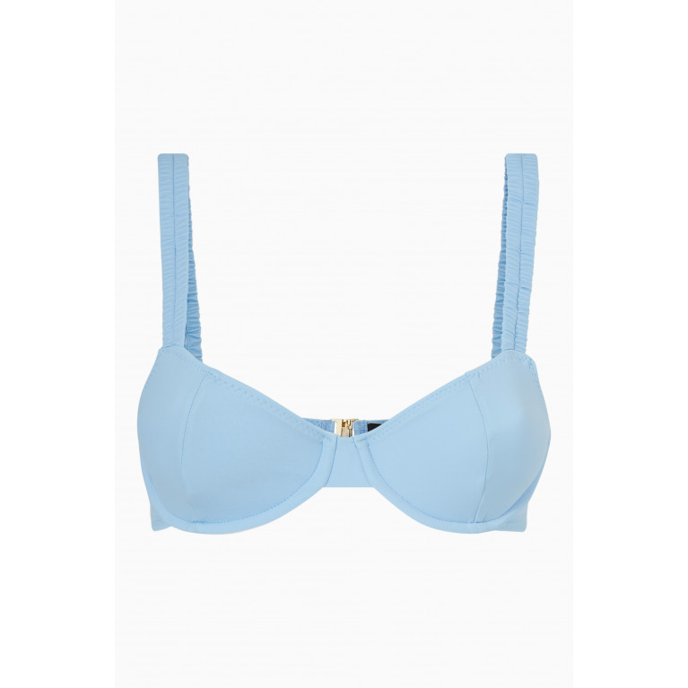 Palm Swimwear - Farrow Bikini Top in ECONYL® Blue