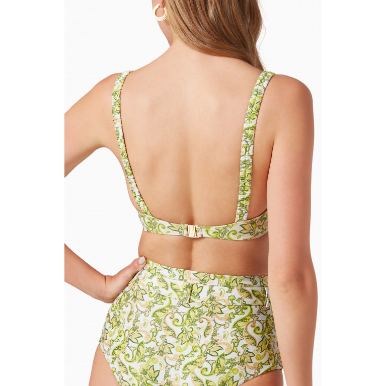 Palm Swimwear - Farrow Bikini Top in ECONYL® Green