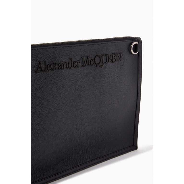 Alexander McQueen - Edge Zip Pouch in Leather