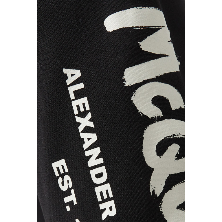 Alexander McQueen - Graffiti Logo Joggers in Fleece