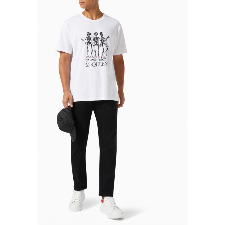 Alexander McQueen - Sneaker Skeleton Printed T-shirt in Organic Cotton Jersey