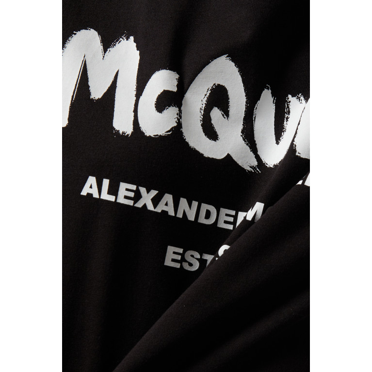 Alexander McQueen - McQueen Graffiti T-shirt in Cotton Jersey