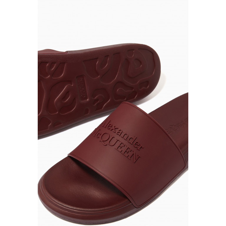 Alexander McQueen - Pool Slide Sandals in Rubber
