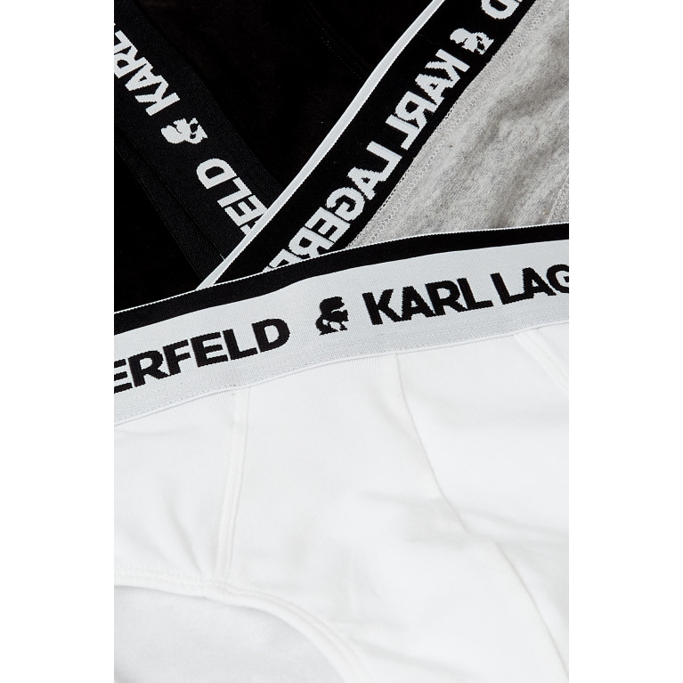 Karl Lagerfeld - Karl Lagerfeld Logo Brief in Jersey, Set of 3