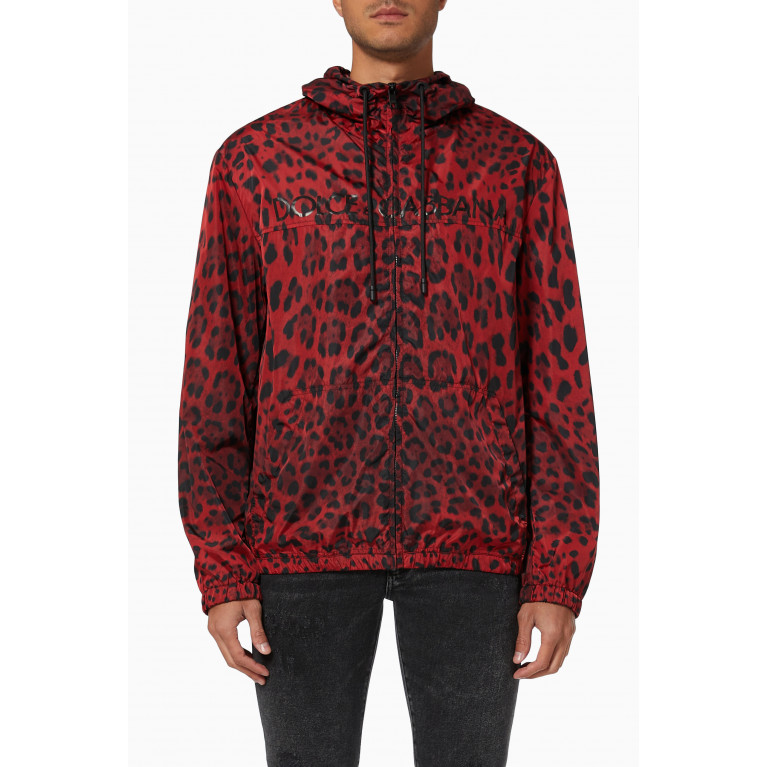 Dolce & Gabbana - Leopard Print Jacket in Nylon