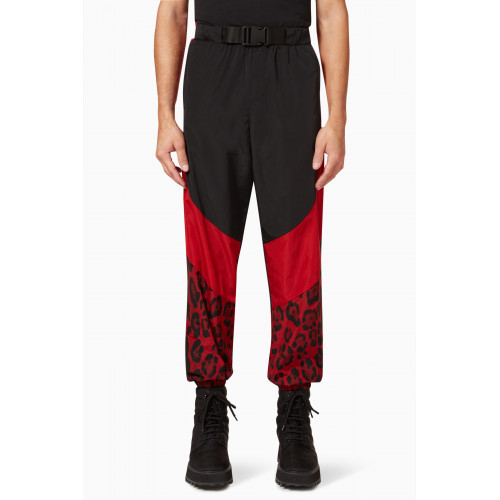 Dolce & Gabbana - Hot Animalier Oversize Trackpants in Technical Nylon