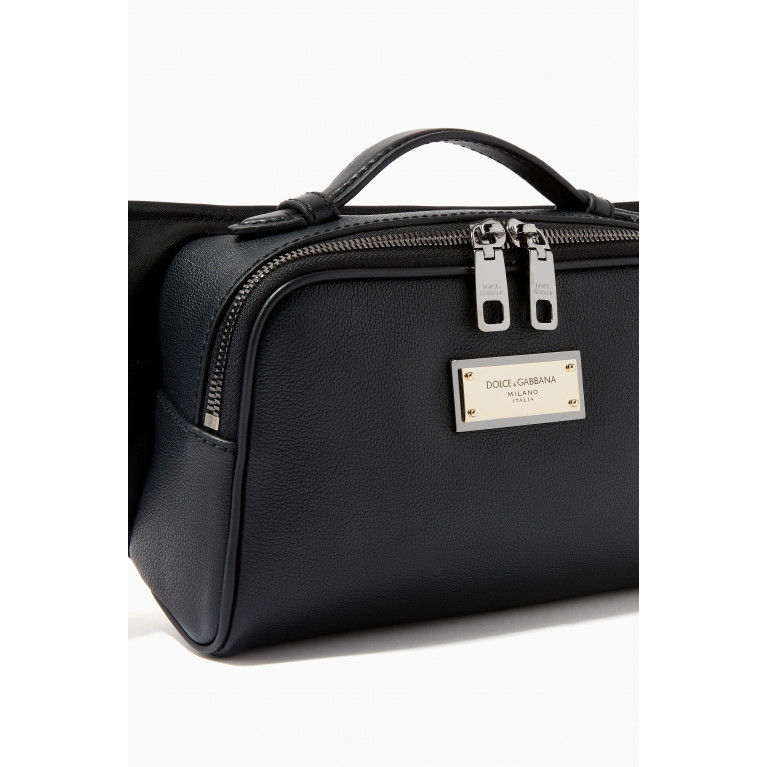 Dolce & Gabbana - Belt Bag in Grainy Leather & Nylon