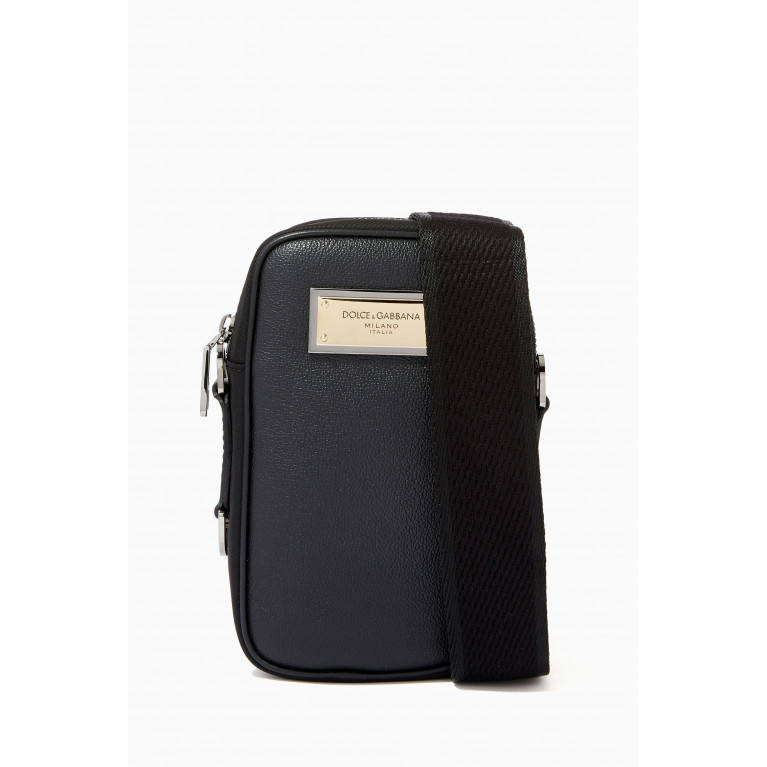 Dolce & Gabbana - Crossbody Bag in in Grainy Leather & Nylon