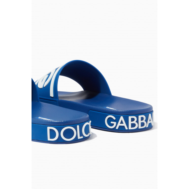 Dolce & Gabbana - D&G Slides in Rubber Blue