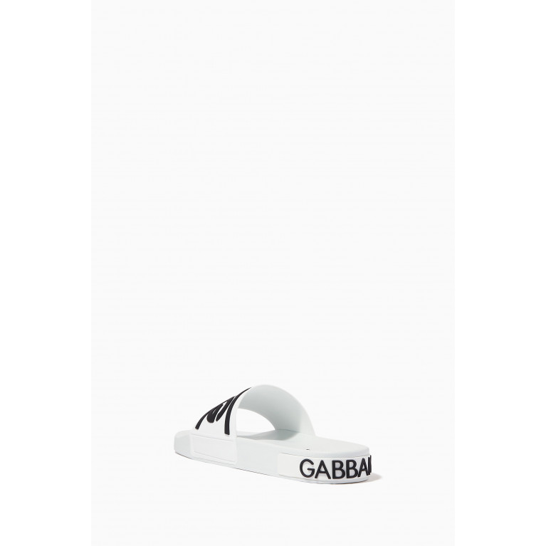 Dolce & Gabbana - D&G Slides in Rubber White