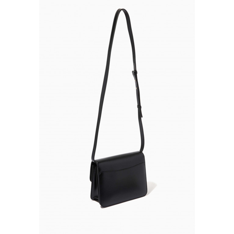 Chloé - Kattie Crossbody Bag in Calfskin Leather Black