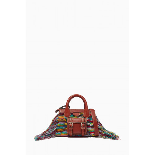 Chloé - Edith Mini Bag in Recycled Cashmere Knit & Buffalo Leather
