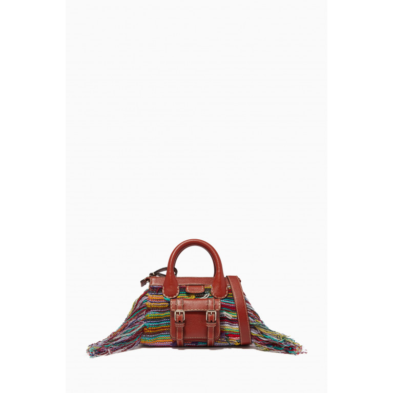 Chloé - Edith Mini Bag in Recycled Cashmere Knit & Buffalo Leather