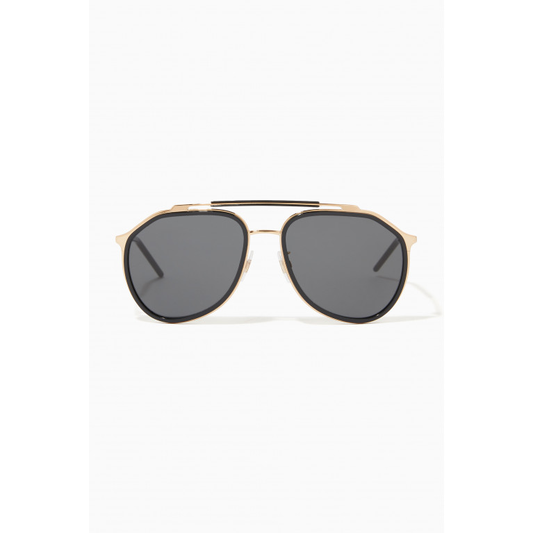 Dolce & Gabbana - Aviator Sunglasses in Acetate & Metal