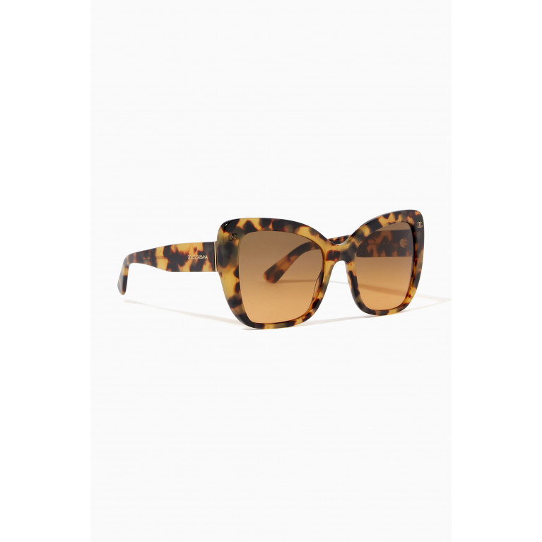Dolce & Gabbana - Tortoiseshell Oversized Sunglasses