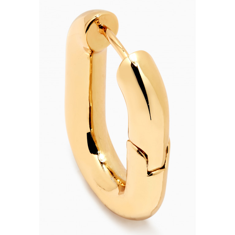 Luv Aj - XL Hoop Earrings in Gold-plated Brass Gold