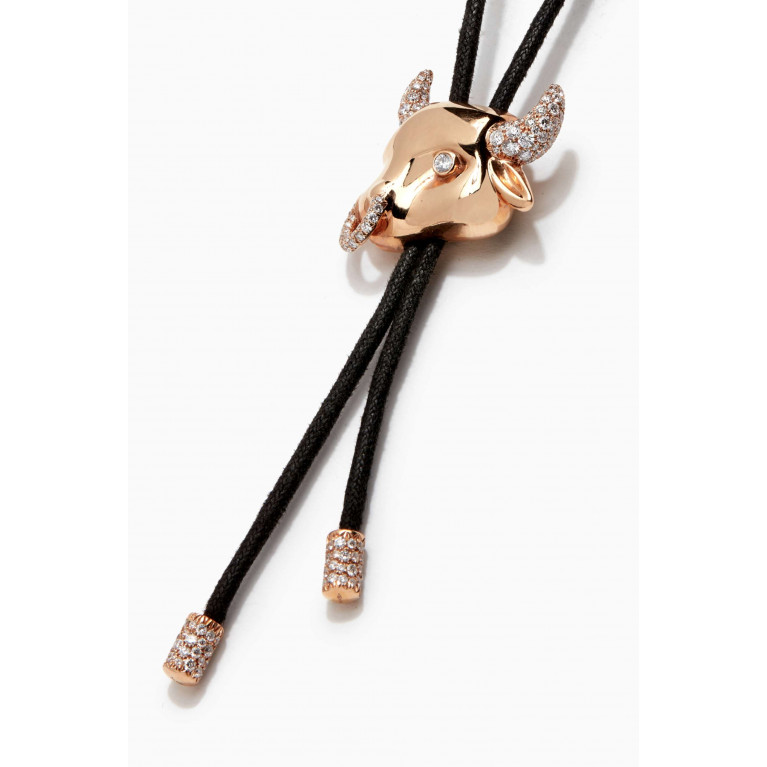 Jacob & Co. - Zodiac Taurus String Necklace with Diamonds in 18kt Rose Gold