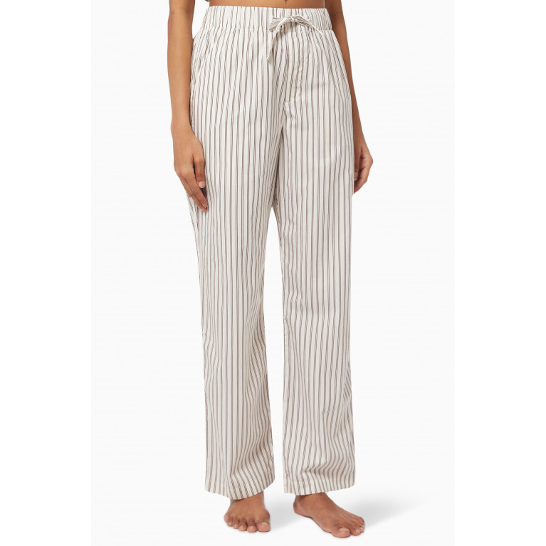 Tekla - Hopper Stripes Poplin Pyjama Pants in Organic Cotton