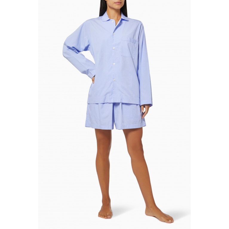 Tekla - Poplin Pyjamas Short in Organic Cotton
