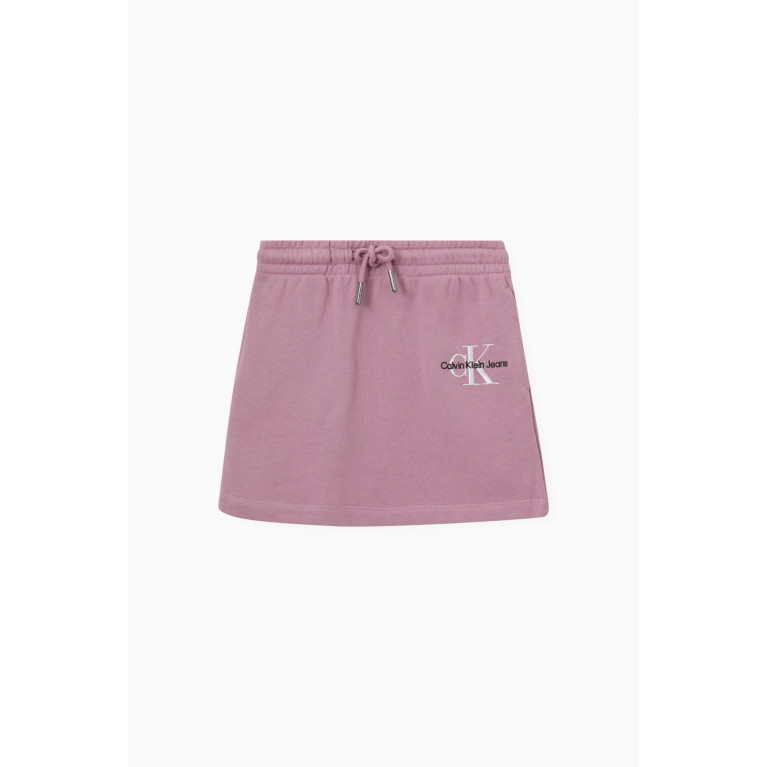 Calvin Klein - Monogram Skirt in Organic Cotton Pink
