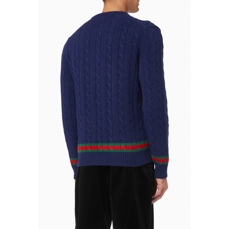 Gucci - Sweater in Cable Knit Cashmere