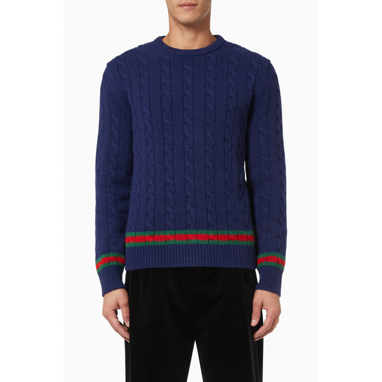 Gucci - Sweater in Cable Knit Cashmere