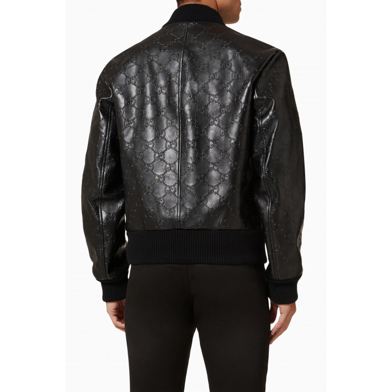 Gucci - Bomber Jacket in GG Leather