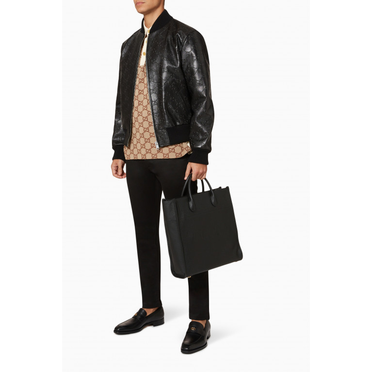Gucci - Bomber Jacket in GG Leather