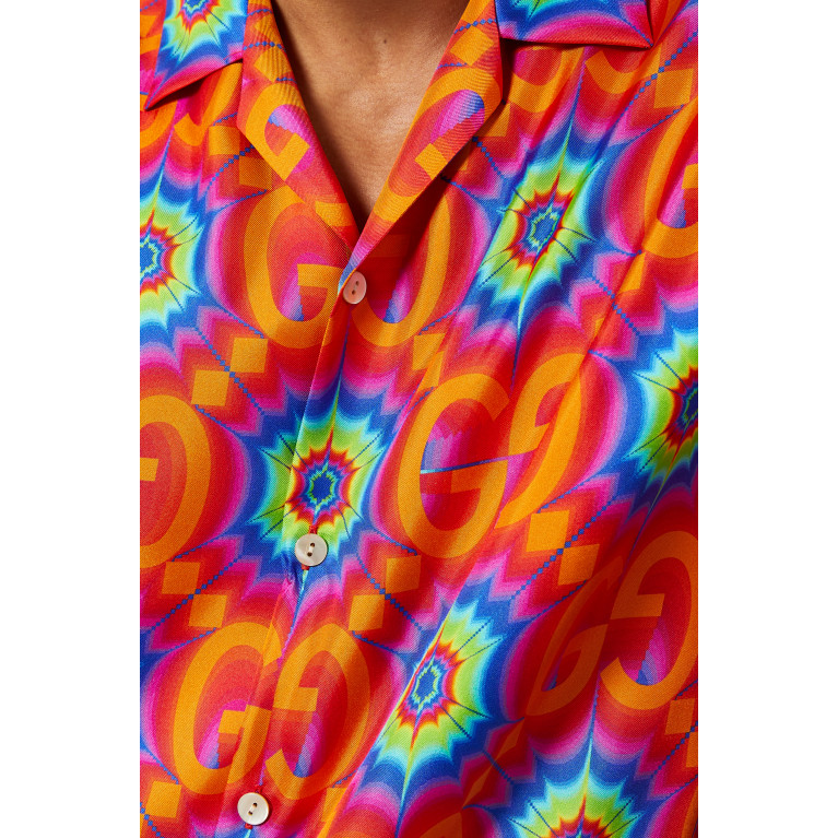 Gucci - GG Kaleidoscope Bowling Hawaii Shirt in Silk