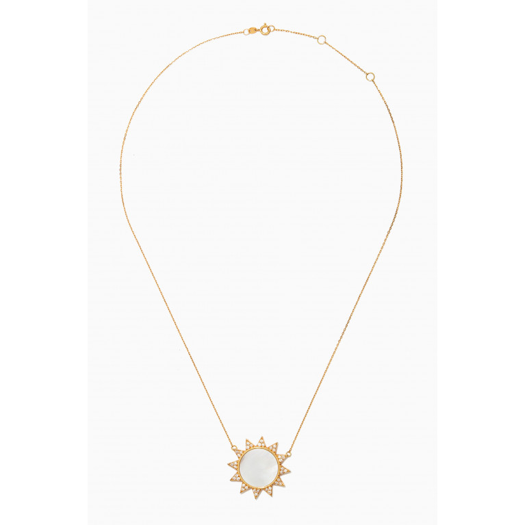 M's Gems - Nurai Diamond Pendant Necklace in 18kt Yellow Gold