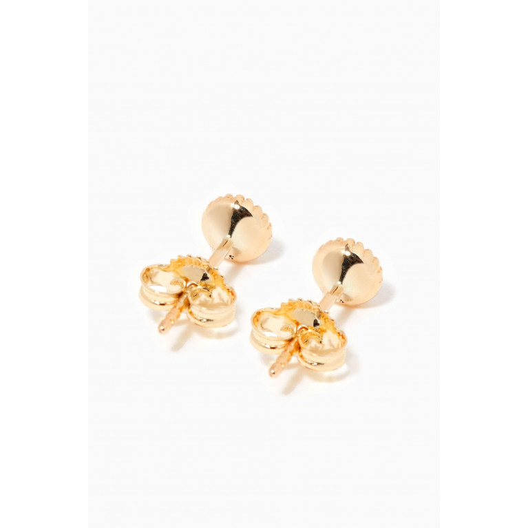 STONE AND STRAND - Magic Circle Diamond Earrings in 10kt Yellow Gold