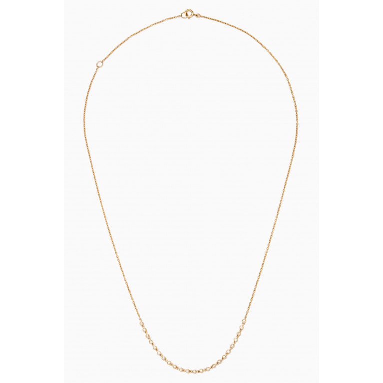 STONE AND STRAND - Diamond Rally Tennis Necklace in 10kt Yellow Gold