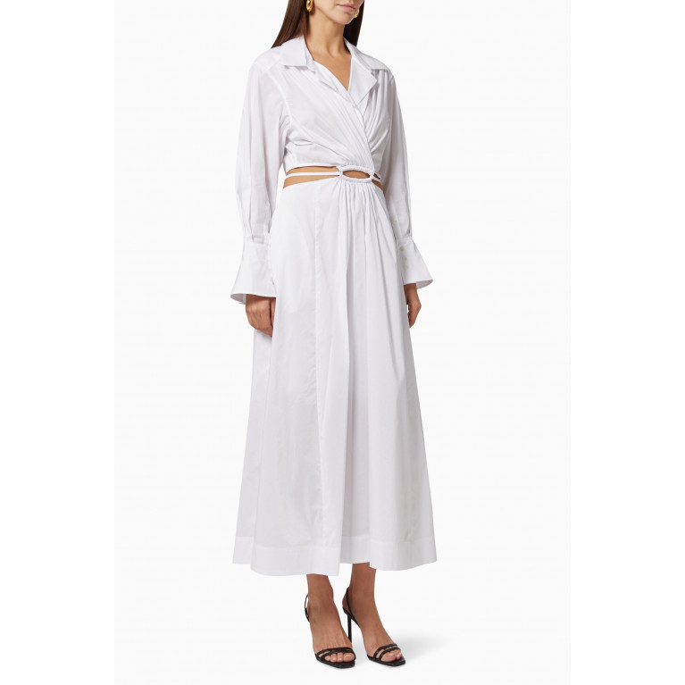 Simkhai - Alex Shirt Dress in Cotton Poplin White