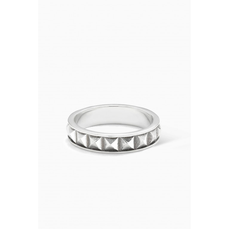 Emanuele Bicocchi - Pyramid Band Ring in Sterling Silver