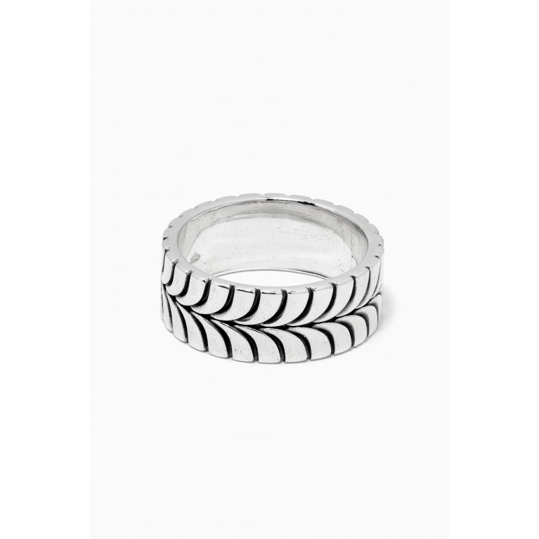 Emanuele Bicocchi - Tyre Band Ring in Sterling Silver
