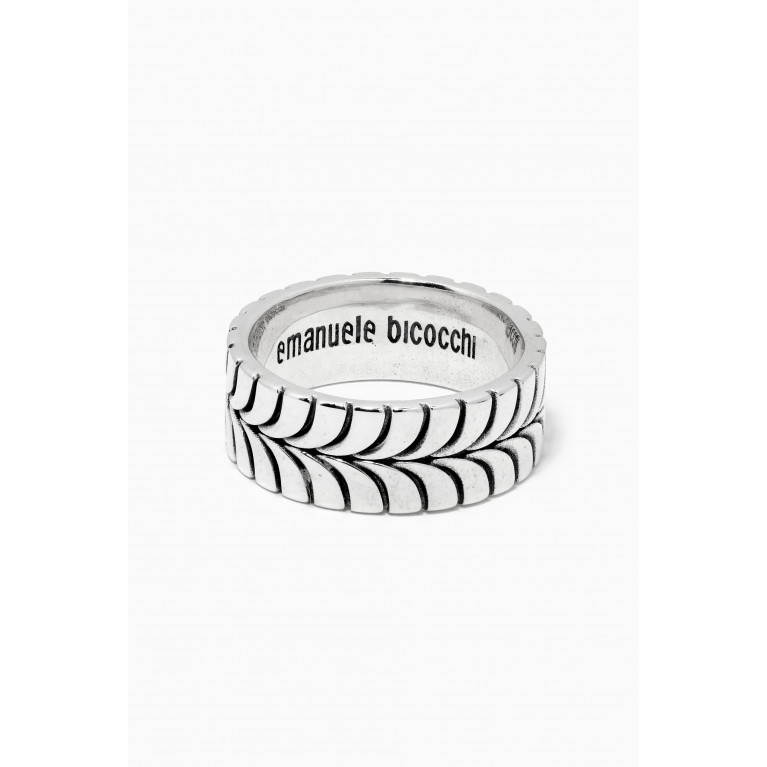 Emanuele Bicocchi - Tyre Band Ring in Sterling Silver