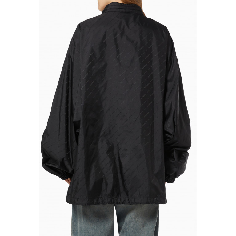 Balenciaga - All-over Logo Rain Jacket in Nylon