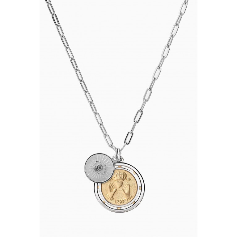 Miansai - Test of Time Cable Chain Necklace in Sterling Silver & 14kt Gold Vermeil