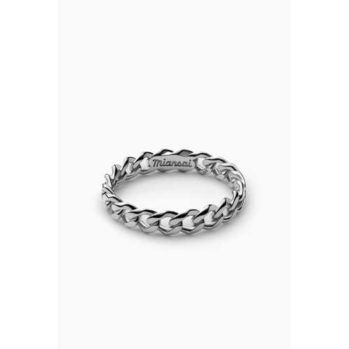 Miansai - Cuban Link Ring in Sterling Silver