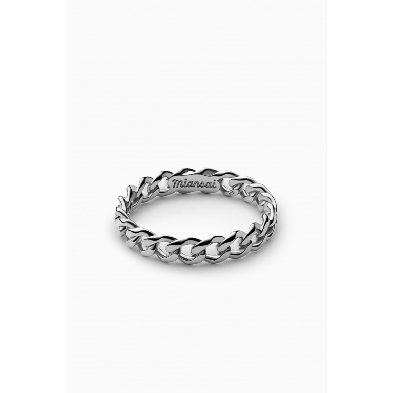 Miansai - Cuban Link Ring in Sterling Silver