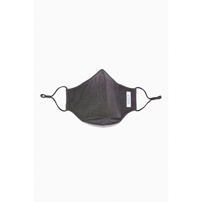 Eton - Houndstooth Non-medical Face Mask in Supima Cotton
