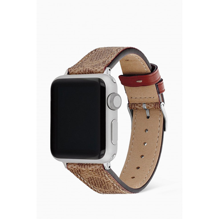 Coach - Apple Watch® Strap in Signature Canvas, 38/40mm